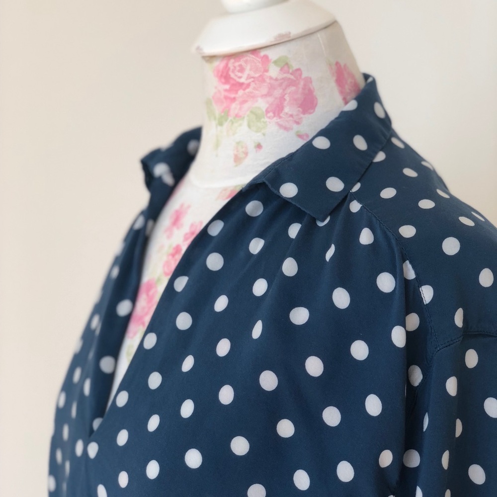Zara polka dot print blouse *****sold*****